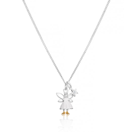 My First Diamond White Fairy Necklace