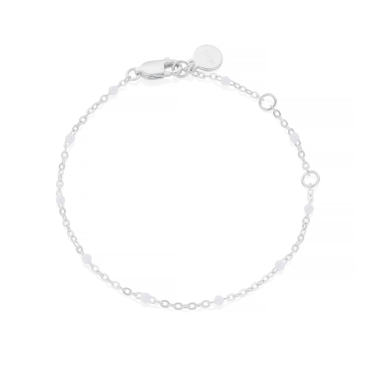 Little Treasure White Bracelet Ñ Sterling Silver Molly Brown London