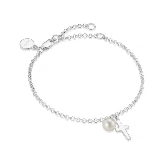 My First Communion Cross Bracelet - Sterling Silver