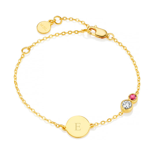 Forever Together Gemstone Bracelet - Gold Vermeil