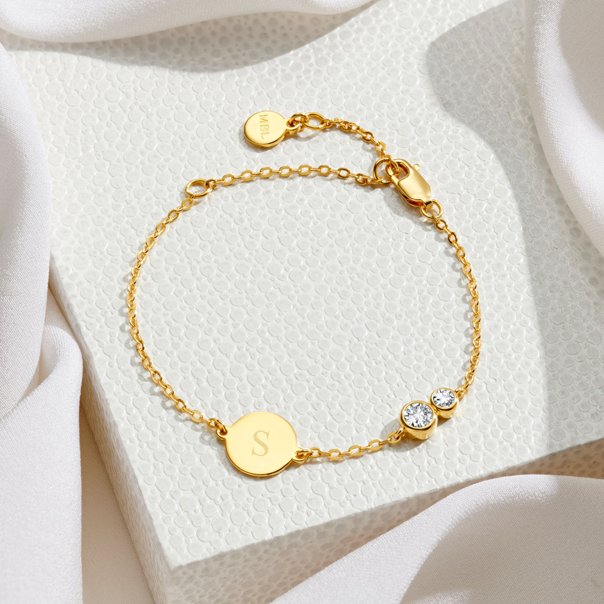 Forever Together Gold Vermeil White Topaz Bracelet Gift Set
