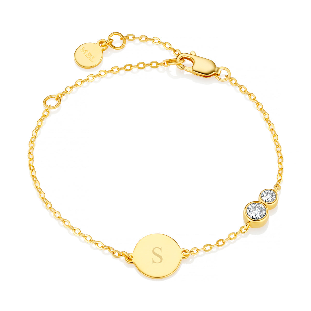Forever Together Gold Vermeil White Topaz Bracelet Gift Set