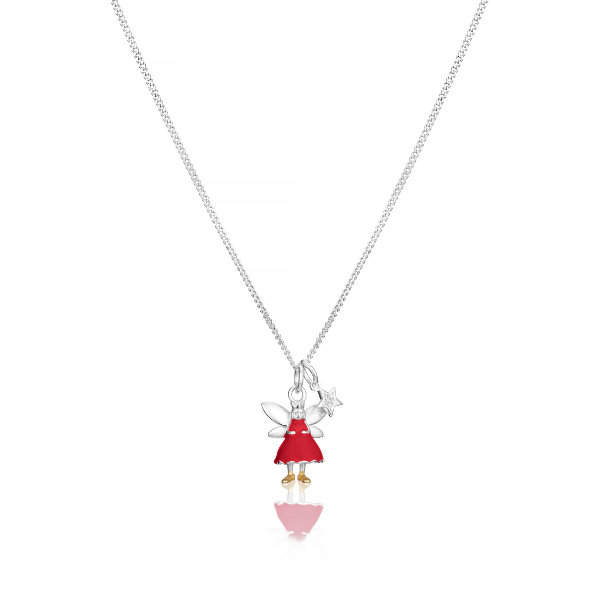 The First Diamond Christmas Fairy Necklace - NSPCC