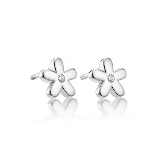 Sterling Silver My Little Flower Earrings