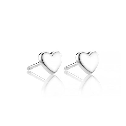 Sterling Silver My Little Heart Earrings