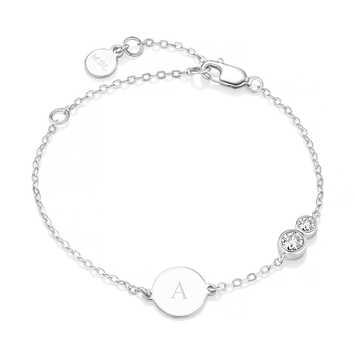 Forever Together Sterling Silver White Topaz Bracelet Gift Set
