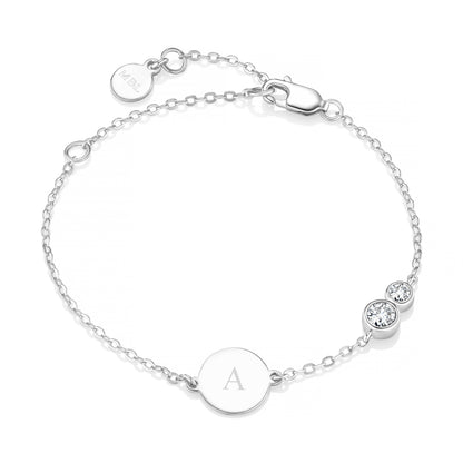 Forever Together Sterling Silver White Topaz Bracelet Gift Set