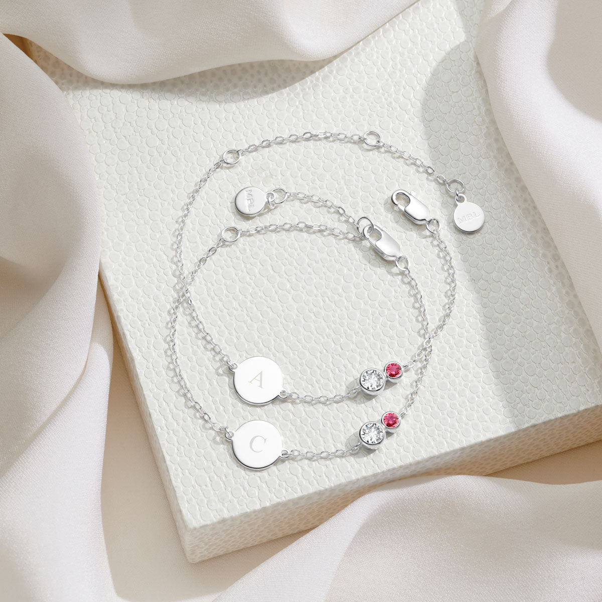 Forever Together Sterling Silver Gemstone Bracelet Gift Set
