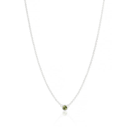 August Birthstone Peridot Necklace
