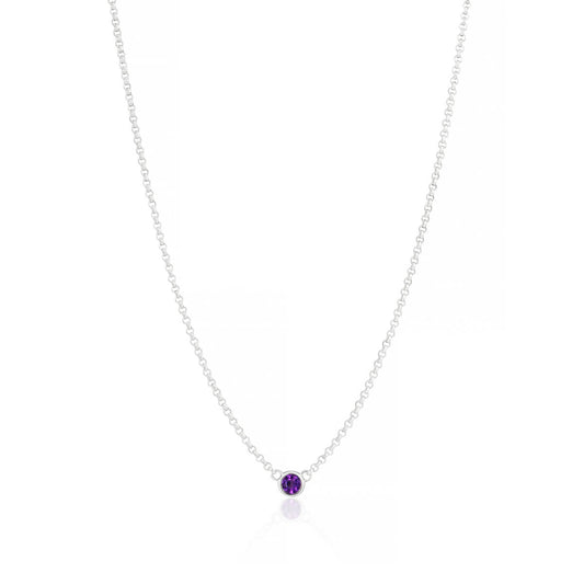 February Birthstone Amethyst Necklace