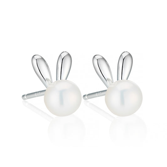 Bunny Rabbit Earrings - Sterling Silver
