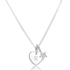 Personalised My Little Star Heart Necklace