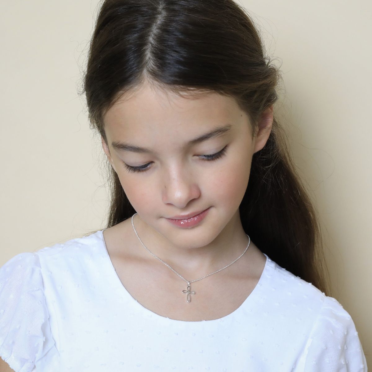 Cherish Signature Cross Necklace - Sterling Silver