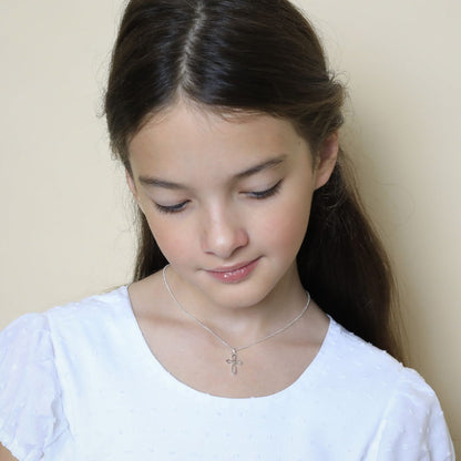 Cherish Signature Cross Necklace - Sterling Silver
