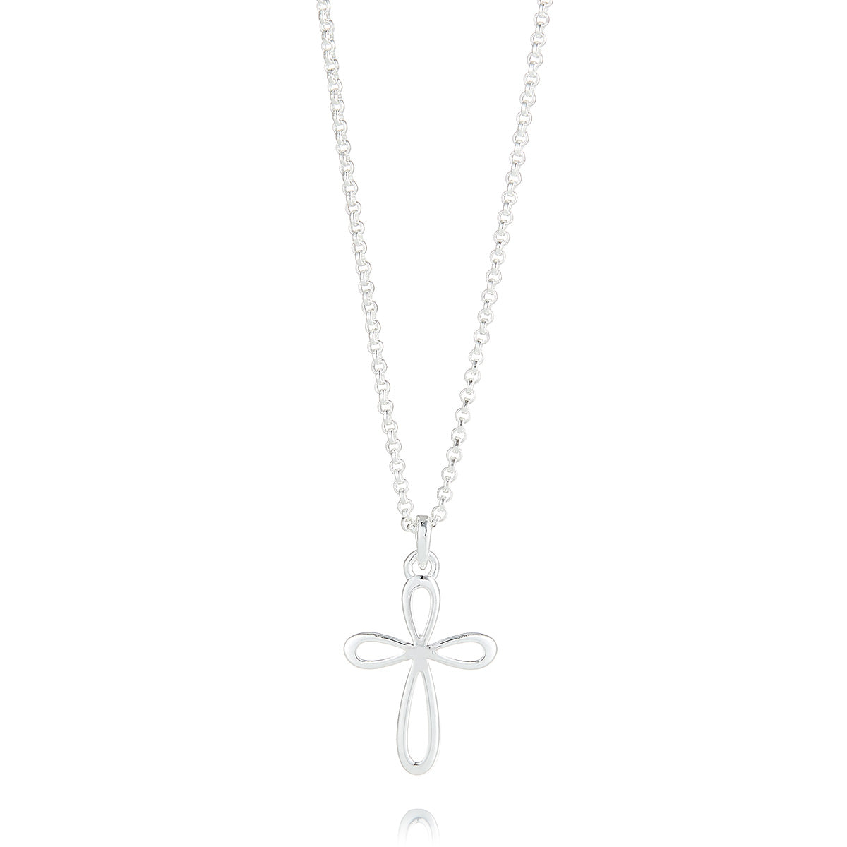 Cherish Signature Cross Necklace - Sterling Silver