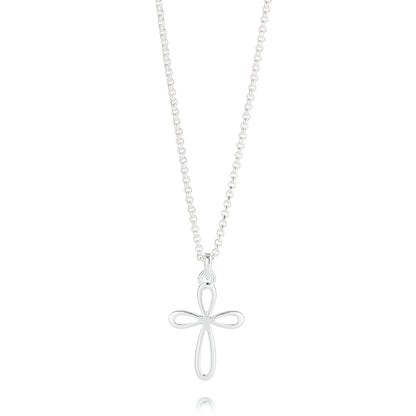 Cherish Signature Cross Necklace - Sterling Silver