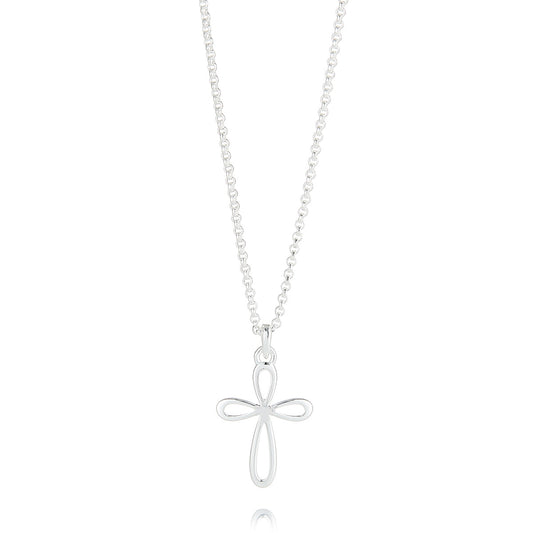 Cherish Signature Cross Necklace - Sterling Silver