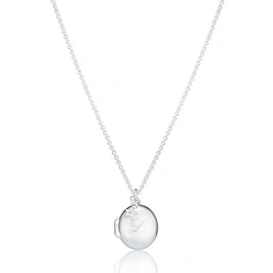 Personalised Secret Message Diamond Locket Necklace
