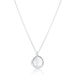 Personalised Secret Message Diamond Locket Necklace