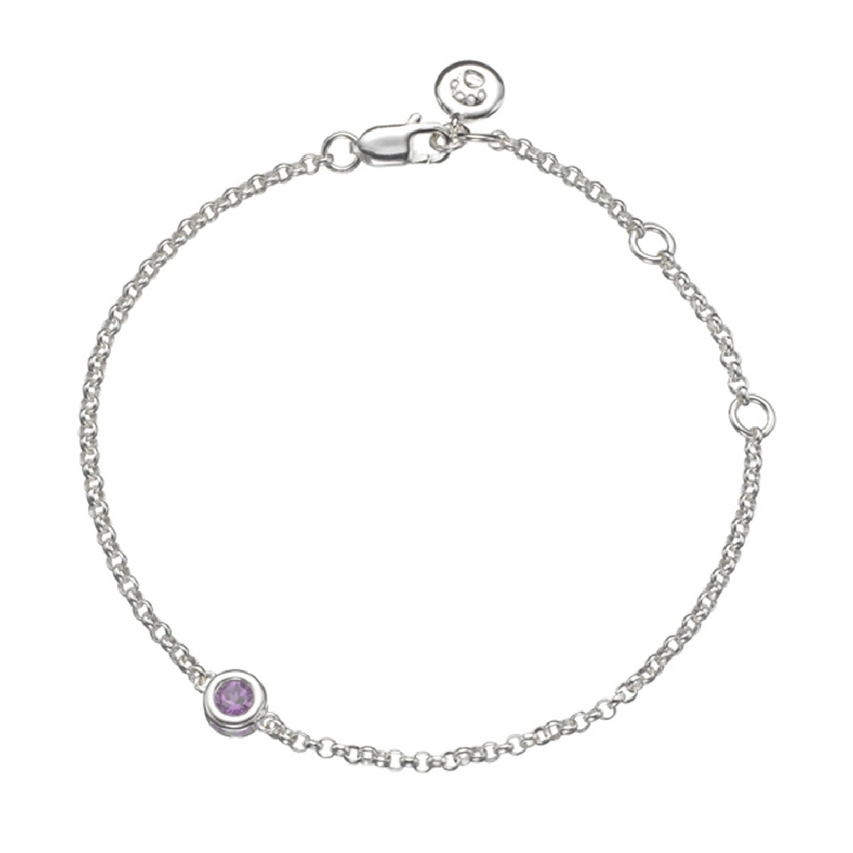 February Birthstone Amethyst Bracelet