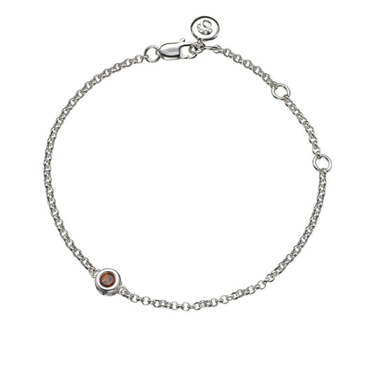January Birthstone Garnet Bracelet