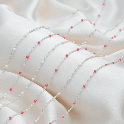 Little Treasure White Necklace - Sterling Silver
