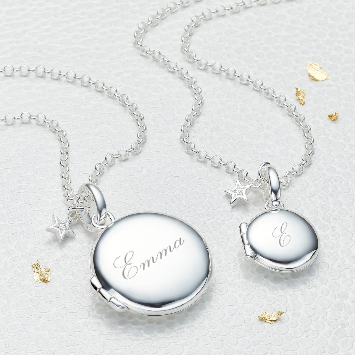 Small Personalised Diamond Locket Necklace