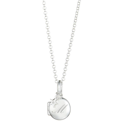 Small Personalised Diamond Locket Necklace