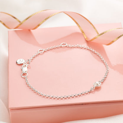 June Birthstone Pearl Bracelet