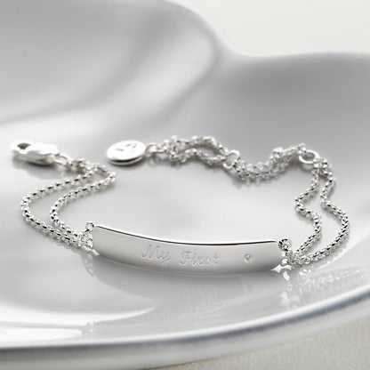 Baby's First Diamond Christening Bracelet