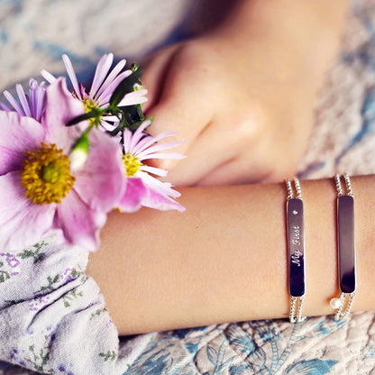 Personalised My First Diamond Identity Bracelet