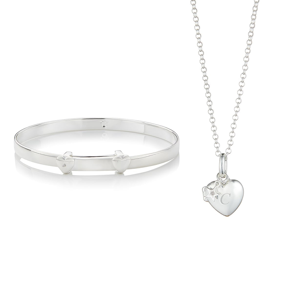 Personalised Baby's First Diamond Christening Gift Set
