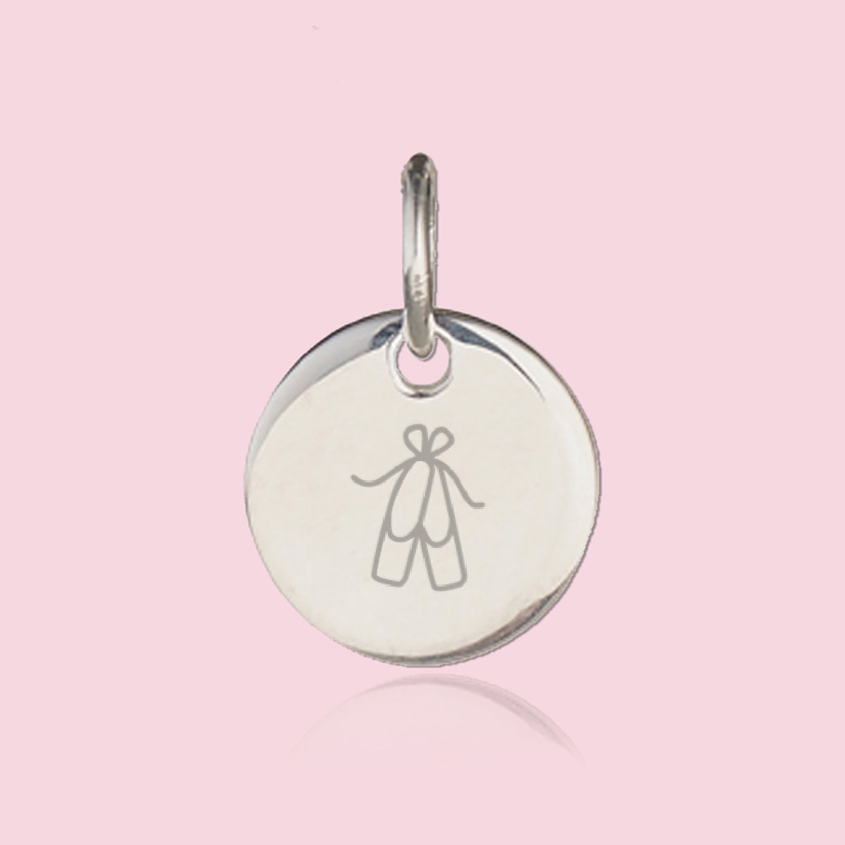 Personalised Her World Disc Charm — Sterling Silver