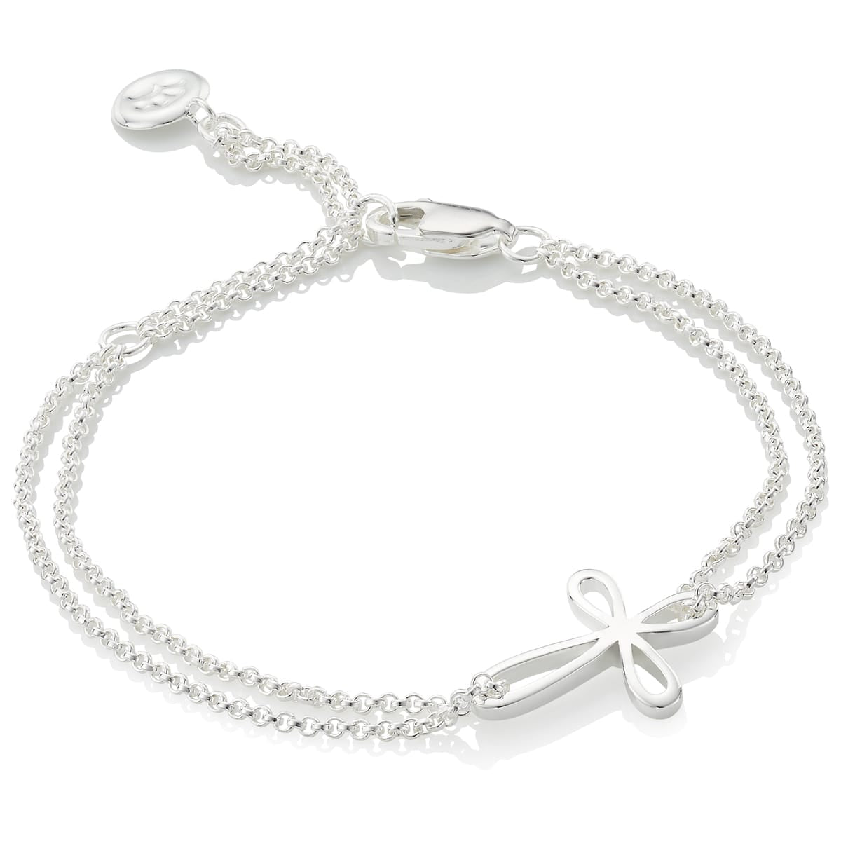 Cherish Cross Bracelet - Sterling Silver