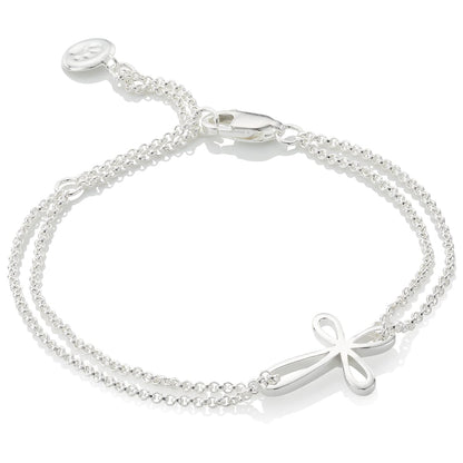 Cherish Cross Bracelet - Sterling Silver