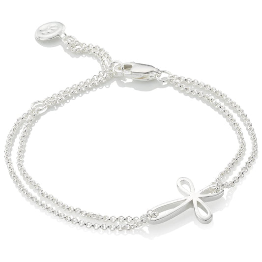 Cherish Cross Bracelet - Sterling Silver