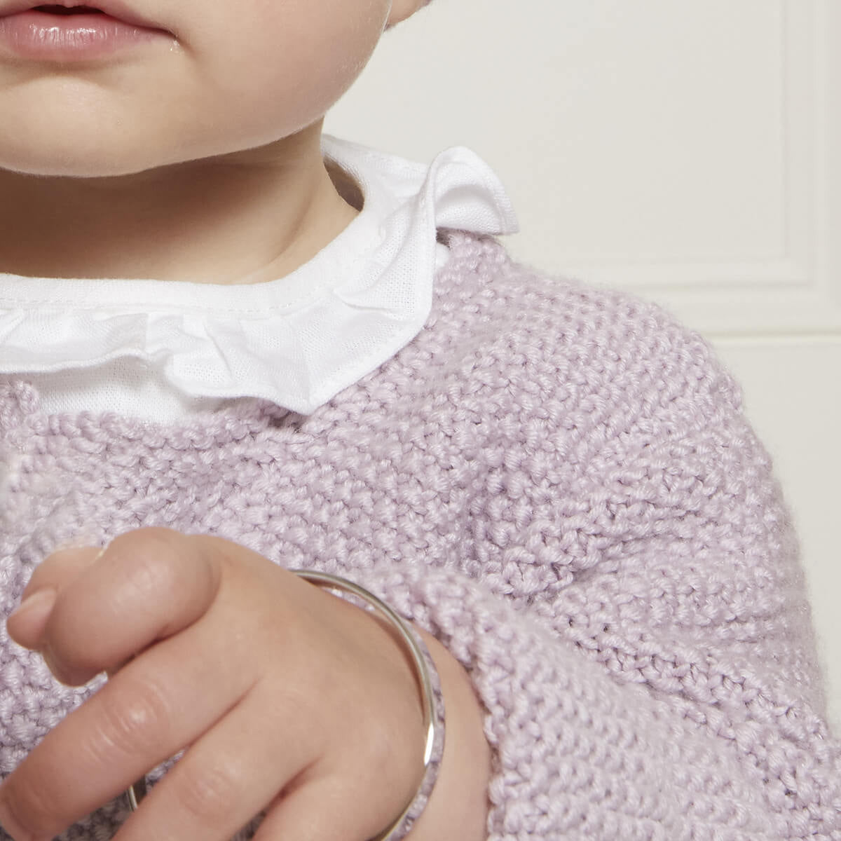 November Birthstone Citrine Christening Baby Bangle