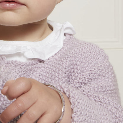 November Birthstone Citrine Christening Baby Bangle