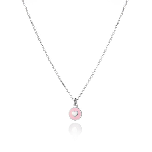 I Heart You Pink Pendant Necklace