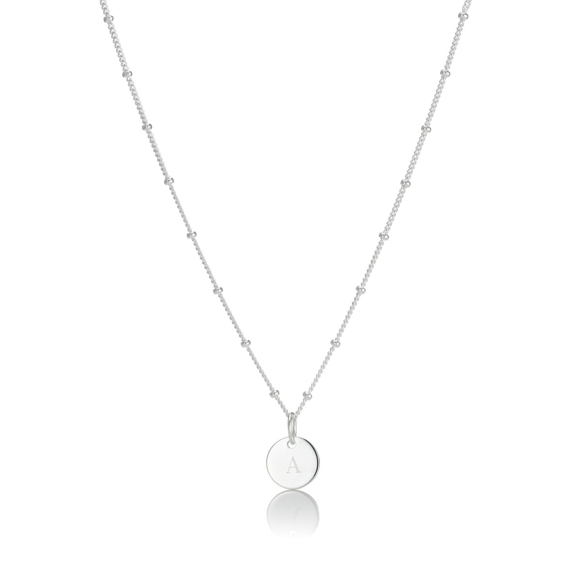 Confetti Disc Necklace - Sterling Silver