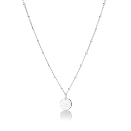 Confetti Disc Necklace - Sterling Silver