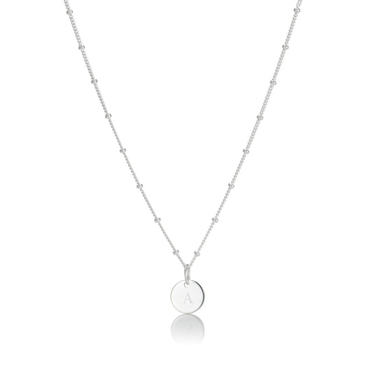 Confetti Disc Necklace - Sterling Silver