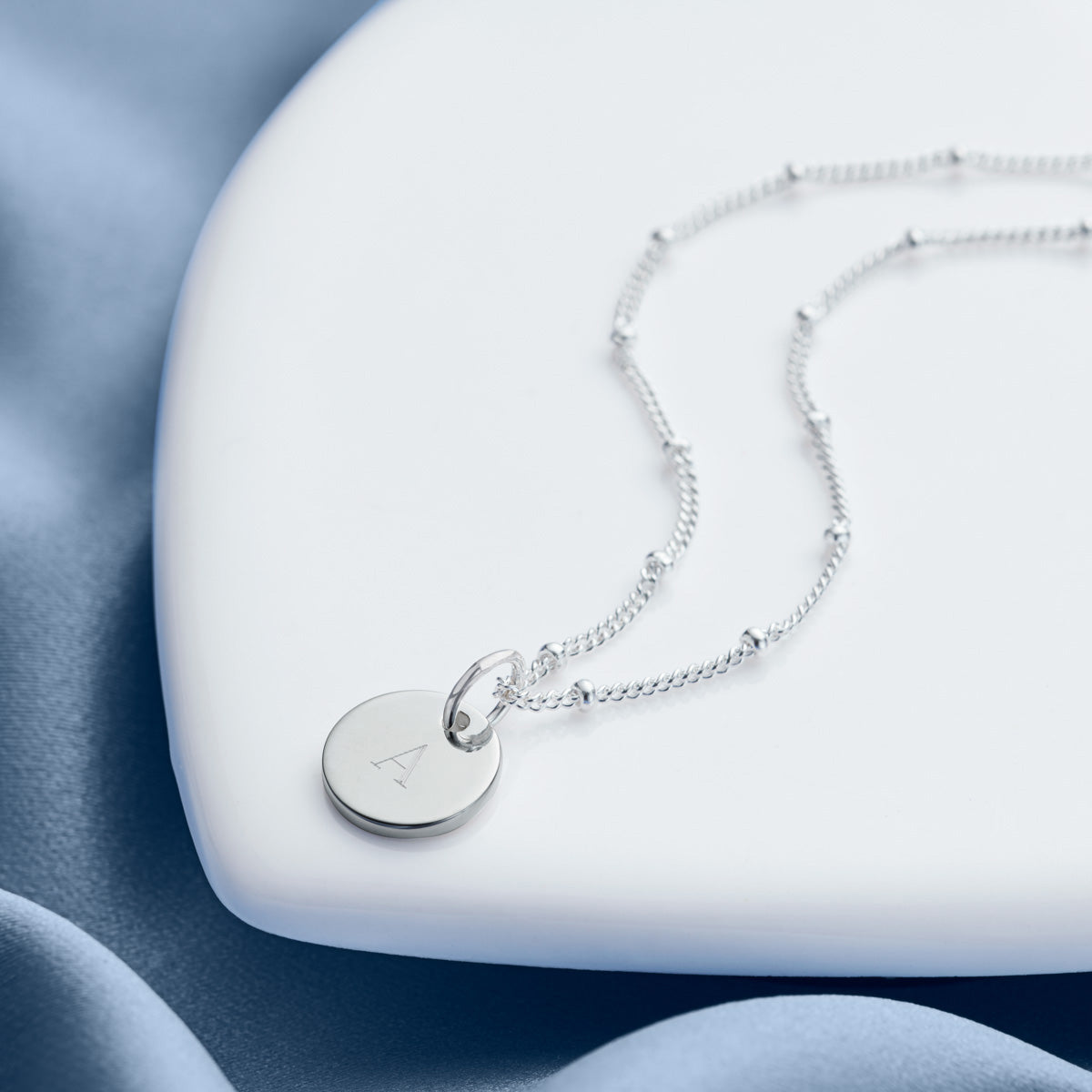 Confetti Disc Necklace - Sterling Silver