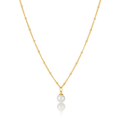 Confetti Pearl Necklace - Gold Plated