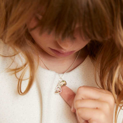Personalised November Birthstone Citrine Locket Necklace