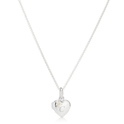 Personalised October Birthstone Opal Locket Necklace