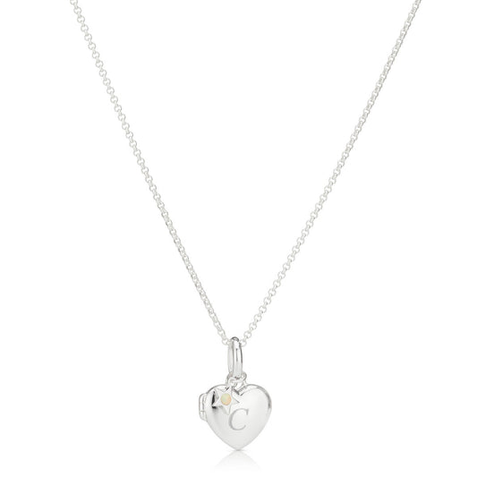 Personalised October Birthstone Opal Locket Necklace