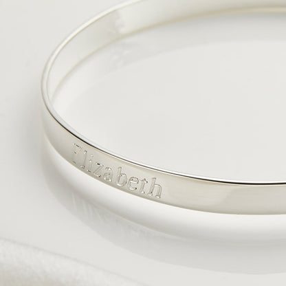 My First Diamond Kiss Christening Baby Bangle