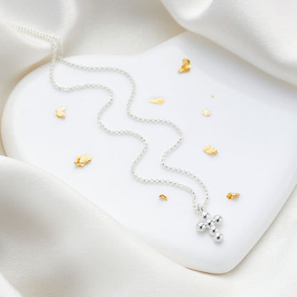 Serenity Cross Necklace - Sterling Silver