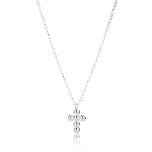 Serenity Cross Necklace - Sterling Silver